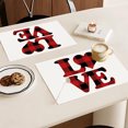 thumbnail image 3 of Danhjin Napperon Napperon Napperons de la Saint-Valentin Napperons Isolants Tapis de Tasse Tapis en Lin Tapis de Table Imprimés Napperons, 3 of 5
