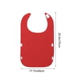 thumbnail image 3 of SLYNSHome Bavoirs pour Adultes avec Attrape-Miettes, Protège-Vêtements Lavable Réutilisable Imperméable pour l'Alimentation Bavoirs pour Adultes - Rouge, 3 of 6