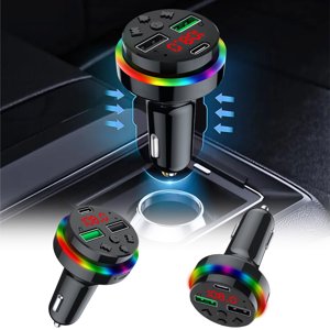 TopLLC Car Adapter USB Ports Fast Charging Car Charger QC3.0 3.1A Fast Charging Adapter LED Digital Display on Clearance