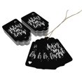 thumbnail image 3 of Inkdotpot Silver Foil Paper Hang Tags Merry And Bright Christmas Favor Tags 100 Pieces, 3 of 6