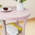 thumbnail image 4 of Roundhill Furniture Perth Contemporary Round End Table with Shelf, 4 of 5