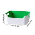 thumbnail image 3 of MTBLYS Plastic Storage Box Kitchen Organizer 24X17X10.3Cm Snack Container Household Clutter Bin Drawer Cabinet Use, 3 of 6