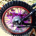 thumbnail image 4 of Ensemble de Décoration de Rayons de Roue Violet 72 Pcs Manchon de Décoration de Rayons de Roue Bicyclette Motocyclette Ensemble de Rayons Colorés, 4 of 6