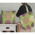 thumbnail image 5 of Soimoi Green Poly Georgette Fabric Dot & Pie Food Fabric Prints By Yard 42 Inch Wide, 5 of 5