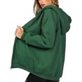 thumbnail image 3 of CAROOTU Sweat-Shirt à Capuche avec Poche à Fermeture Éclair Épaisse à Cordon de Serrage, 3 of 7