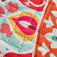 thumbnail image 4 of JML Microfiber Quilt Set, 3-Piece, Orange & Teal, Queen Size, 4 of 6
