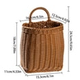 thumbnail image 2 of Imitation Vine Weaving Kitchen Garlic Storage Retro Wall Hanging Portable Small Flower Kitchen Utensil Hanging for Face & Storage Bags category, 2 of 3