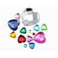 thumbnail image 4 of czcpp-18mm Jet Black H101 Flat Back Heart Acrylic Rhinestones Plastic Gems Plastic Costume Jewels Embelishments - 30 Pieces, 4 of 4
