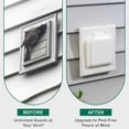 thumbnail image 4 of Couvercle de Ventilation de Sécheuse à Double Porte Couvercle de Ventilation d'Échappement de Sécheuse Couvercle de Ventilation de Sécheuse à Domicile Couvercle de Ventilation de Sécheuse en Abs Couvercle de Ventilation de Sécheuse à Double Porte Couvercle de Ventilation d'Échappement de Sécheuse Extérieur en Abs avec 4 Vis pour 4, 4 of 8