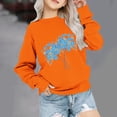 thumbnail image 2 of Dadaria T-Shirt pour Enfants T-Shirt Orange Hauts T-Shirt à Manches Longues Col Ras du Cou Tee Matières Chandail d'Été Blouses 5 Ans, 2 of 4
