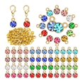 thumbnail image 1 of simhoa 180Pcs Crystal Birthstone Charms Beads Pendants for Jewelry Making Golden, 1 of 3