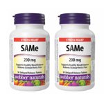 Webber Naturals SAMe 200 mg - 2 x 30 Comprimés : Mood and Joint Support