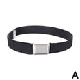 thumbnail image 1 of Ceinture pour Tout-Petits Élastique Ajustable Extensible Ceintures Unisexes Argent Carrée L5F5, 1 of 9