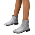 thumbnail image 5 of Amzcrzy Bottines pour Femmes Bottines Mi-Cheville pour Femmes Talon Épais Bout Rond Bottines pour Femmes Bottines pour Femmes Bottes pour Femmes Bottes pour Femmes Mode pour Femmes, 5 of 5