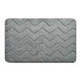 thumbnail image 3 of Iumwxz Bathroom Mat Soft and Comfortable Bathroom Floor Mat Bathroom Door Mat Bathroom Water Absorption and Non Slip Foot Mat Floor Mat Bathroom Rug Gray Polyester, 3 of 8