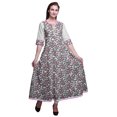 thumbnail image 1 of Bimba Robe Anarkali Imprimée pour Femmes, Robe Longue Maxi, Robe Ethnique, 1 of 6