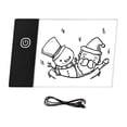 thumbnail image 1 of moobody Super Mini LED Light Pad Ultra-thin Light Box USB Powered Dimmable Brightness Artcraft Tracer for Children Students Adults Drawing Tracing Practise Calligraphy Flipbook Flip Books Animation, 1 of 7