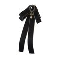 thumbnail image 2 of KLKCMS Bowknot Brooch Pin Collar Elegant Ribbon Brooches Ribbon Bow Tie Brooch Neck Tie Black, 2 of 9