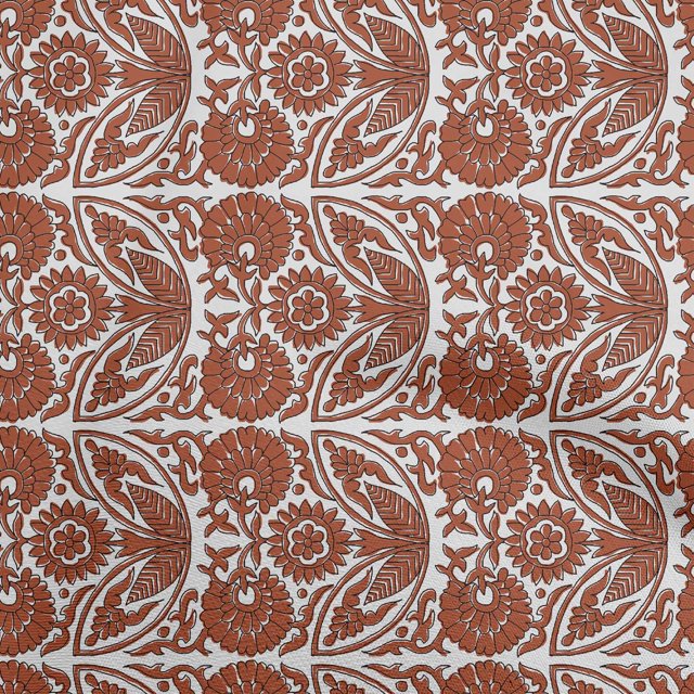 oneOone Silk Tabby Orange Fabric Block Sewing Craft Projects Fabric Prints By Yard 42 Inch Wide