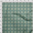 thumbnail image 4 of oneOone Polyester Spandex Dusty Teal Green Fabric Damask Sewing Material Print Fabric By The Yard 56 Inch Wide, 4 of 5