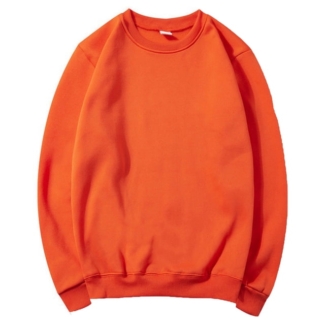 vdgthytj Men's Crewneck Sweatshirt Long Sleeve Basic Solid Color Shirts Fall Fleece Casual Loose Pullover Tops