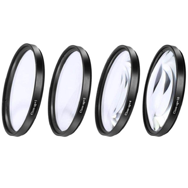 pitrice Close-up Filter Kit +1 +2 +4 +10 Lens Set for Digital Cameras 67mm