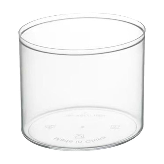 YATLTE Disposable Plastic Cups with Dome Lids, Round Plastic Pudding Cups Parfait Cups Clear Dessert Shooter Cups for Appetizer, Mousse, Fruit, Yogurt, Cocktail