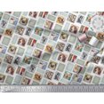 thumbnail image 2 of Soimoi Tissu Poly Georgette, Femmes & Chiens Patchwork Imprimé Tissu 1 Yard 52 Pouces de Large, 2 of 3