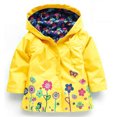 thumbnail image 1 of Enfants Fille Fleurs à Capuche Imperméable Coupe-Vent Imperméable Manteau Veste Vêtement d'Extérieur, 1 of 1