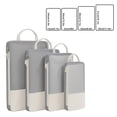 thumbnail image 2 of YIMWNYI 4-Piece Travel Compression Packing Cubes Set, Space-Saving Organizers for Luggage, Lightweight Mesh Storage Bags for Efficient Packing, Reduces Wrinkles and Overpacking, 2 of 6