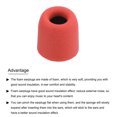 thumbnail image 4 of Unique Bargains Replacement Foam Ear Tips Earbuds Bud 5.1-6mm Small Size Earbuds Tips for Earphones Red 8 Pcs, 4 of 5