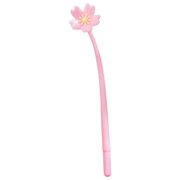 ZTTD 1Pcs Cute Pink Flower Gel Ink Pen Writing Pens 0.38 mm Black Ink Fun Kawaii Pens Bulk for Office Supplies