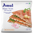 thumbnail image 1 of Amul Cheese Onion Paratha 500g Délicieux pain plat indien farci de fromage Amul et d'oignons ajoutés, 1 of 5