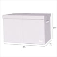 thumbnail image 4 of 3 Sprouts Recycled Fabric Folding Chest Organizer - Collapsible Storage Basket Container with Lid & Handles, 4 of 6