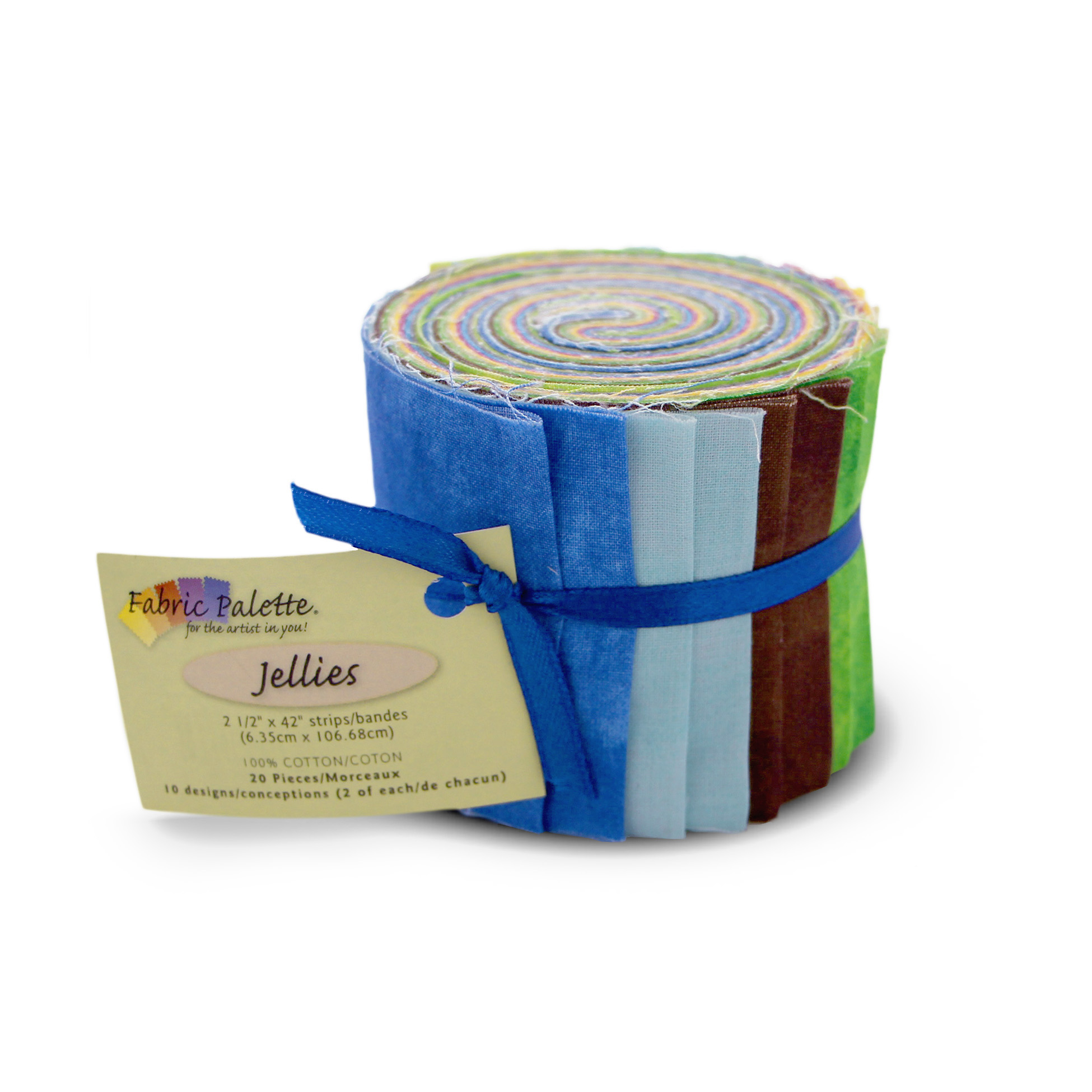 FABRIC PALETTE Textured Jelly Roll 20 Strips 6.4 × 106.7 cm (42 in), 20x2.5x42