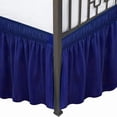 thumbnail image 3 of EIGTHTAIL Ruffled Grey King Size Bed Skirt  Dust Ruffle for King Bed with 15” Drop  Soft and Solid Microfiber  Classic Style  California King  Silver Gray Bedskirts, 3 of 7