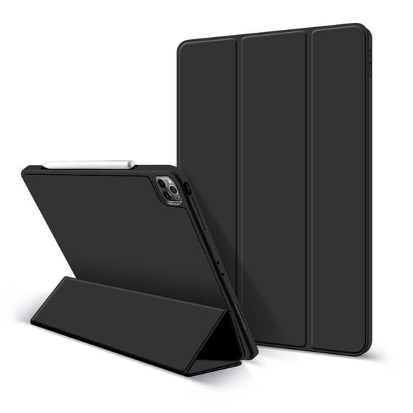 12.9-Inch iPad Pro 2021 Leather Shockproof iPad Tablet Case with Pencil Holder
