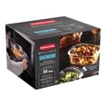 thumbnail image 1 of Rubbermaid Brilliance Glass Food Storage Container, Medium Rectangular Set, 3 Pack, 6 pieces with lids, 1 of 7