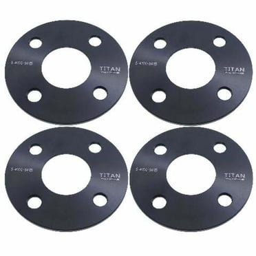 5mm 4x100 Hubcentric Wheel Spacers - Wider Stance, Increased Clearance, Fits Honda EF EG EK EJ EP Civic JDM - 5mm, 4x100, 56.1mm Hub, Set of 4 - Black