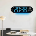 thumbnail image 3 of TACILIP Alarm Clock, 17.3-inch Living Room Wall Clock with Multifunctional LED Electronic Clock Large Size Alarm Clock Temperature and Humidity Clock, Gifts for Her, 3 of 5