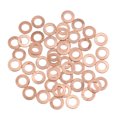 thumbnail image 1 of Unique Bargains 50 Pcs 8mm Diamètre Intérieur Rondelles de Cuivre Joints d'Étanchéité Plats Anneaux, 1 of 2