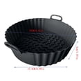 thumbnail image 3 of Rbaofujie Doublures en Silicone pour Friteuse à Air Chaud Pot Réutilisable Poêle de Cuisson pour Friteuse Tapis de Friteuse Doublure de Friteuse 7,5 Pouces Doublures en Silicone pour Friteuse à Air Réutilisables, 3 of 6