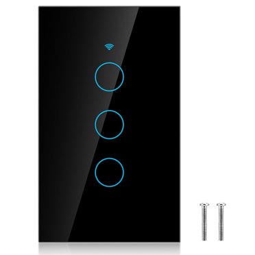 Interrupteur Intelligent, Panneau de Commutateur Wifi Étanche, Matériau Ignifuge Abs Antichoc pour Lumières de Contrôle