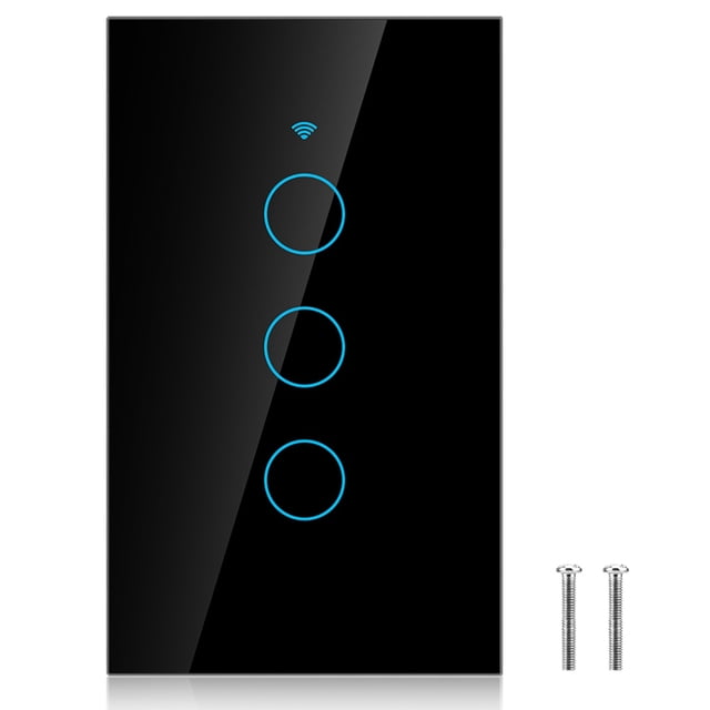 Smart Switch, Waterproof Wifi Switch Panel, Shockproof Abs V0 Fireproof Material Time Switch For Control Lights