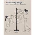 thumbnail image 5 of SONGMICS HOME Cactus-Shaped Coat Rack, Coat Rack Freestanding, Coat Rack Stand with 8 Sturdy Hooks, with Curved Ends, 69 Inches Tall, for Clothes, Hats, Bags, Ink Black, 5 of 5
