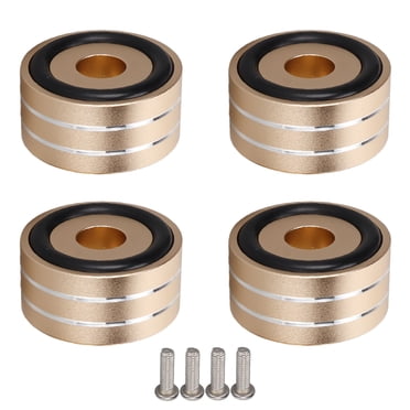 Speaker Isolation Spike Stand Foot, Aluminum Alloy 40x20mm Speaker Spikes Base Mat Install And Use SP4010 For Speaker For DVD Player For Recorder Gold