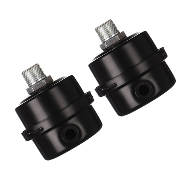 ZheElen 2pcs Easy-to- Metal Air Noise Intake Filter For Quiet Inflation Air Compressor 12.5mm iron G1/4 1Set