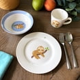 thumbnail image 2 of Vesta Baby 3 Piece Kids Ceramic Dinnerware Set - Blue Plate, Bowl, Cup - Sloth, 2 of 6