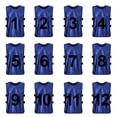 thumbnail image 1 of Toptie Ensembles de 12 Gilets d'Entraînement Vierges, Chasubles de Soccer, 1 of 6