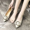thumbnail image 2 of Femmes Filles Unies Grande Taille à Enfiler Plates Peu Profondes Confort Décontractées Chaussures Simples, 2 of 9